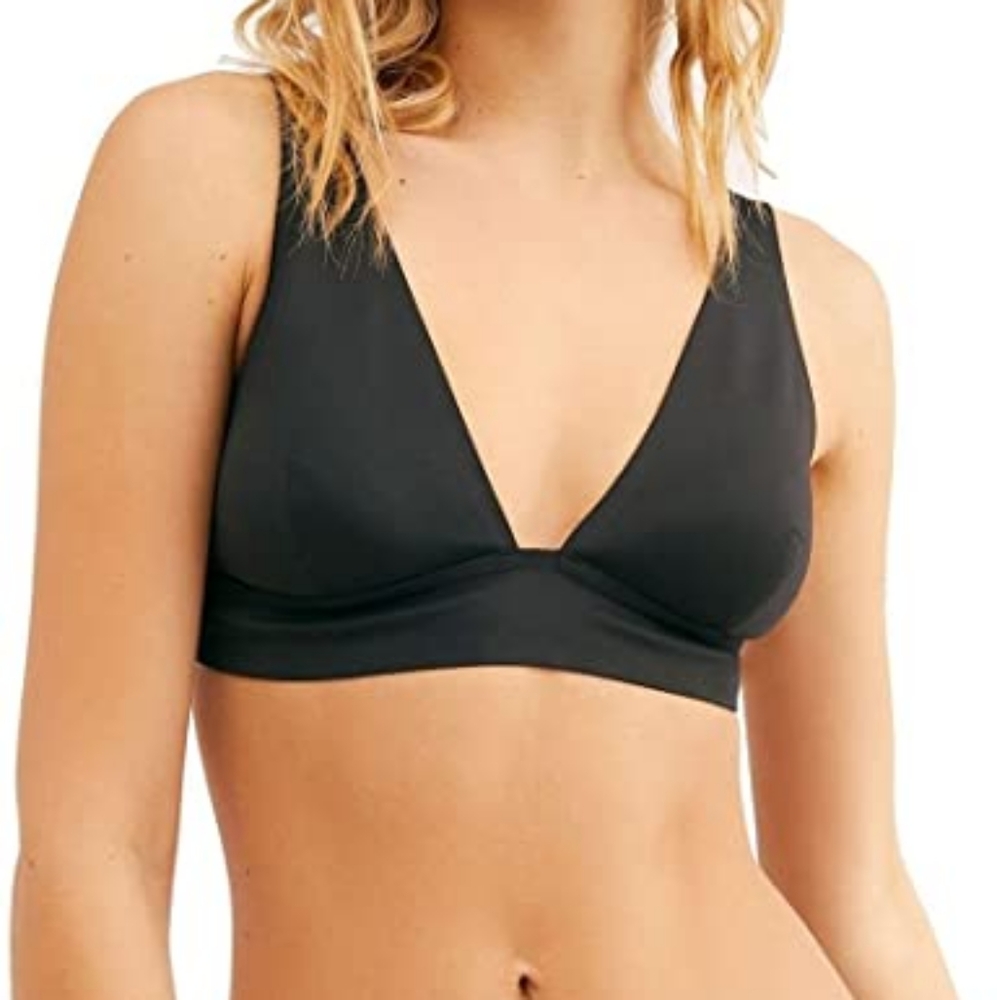 Free People Erin Scuba Bralette Black Size M